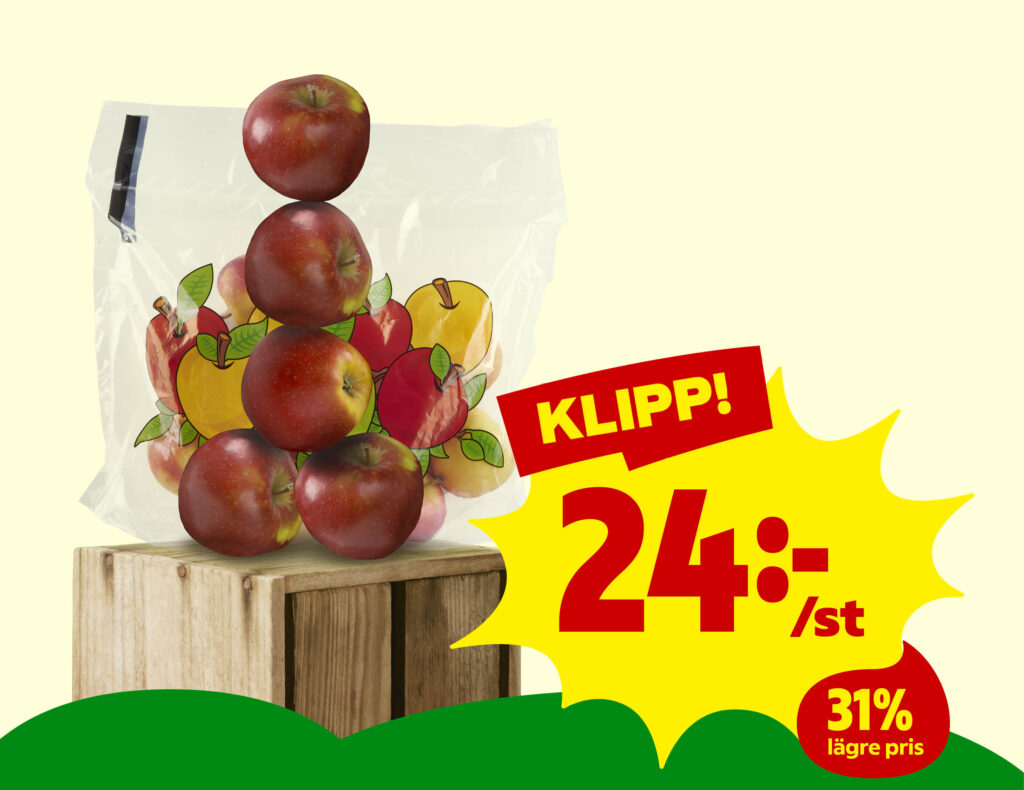 Klipp! 24:-/st. 31% lägre pris.